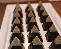 salted caramel pyramids