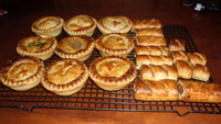Pies and sausage rolls